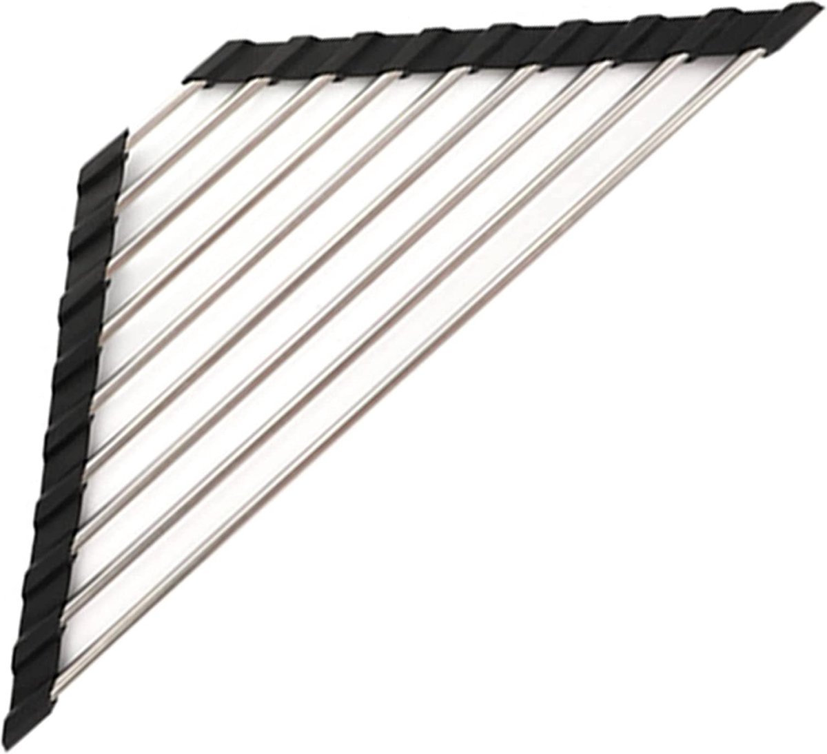 Goedkoopste Afdruiprek, oprolbaar afdruiprek, verstelbaar afdruiprek, afdruiprek, multifunctioneel afdruiprek, driehoekige keukendruppelhouder, roestvrij staal, draagbaar