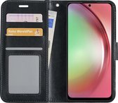 Hoes Geschikt voor Samsung A54 Hoesje Book Case Hoes Flip Cover Wallet Bookcase - Zwart