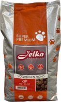 Jelka Super premium | 12 KG | Volledig hondenvoer | Volwassen Hond | Kip met Rijst | Op Veterinaire Basis | Betaalbare Hondenbrok | 29% Kip |