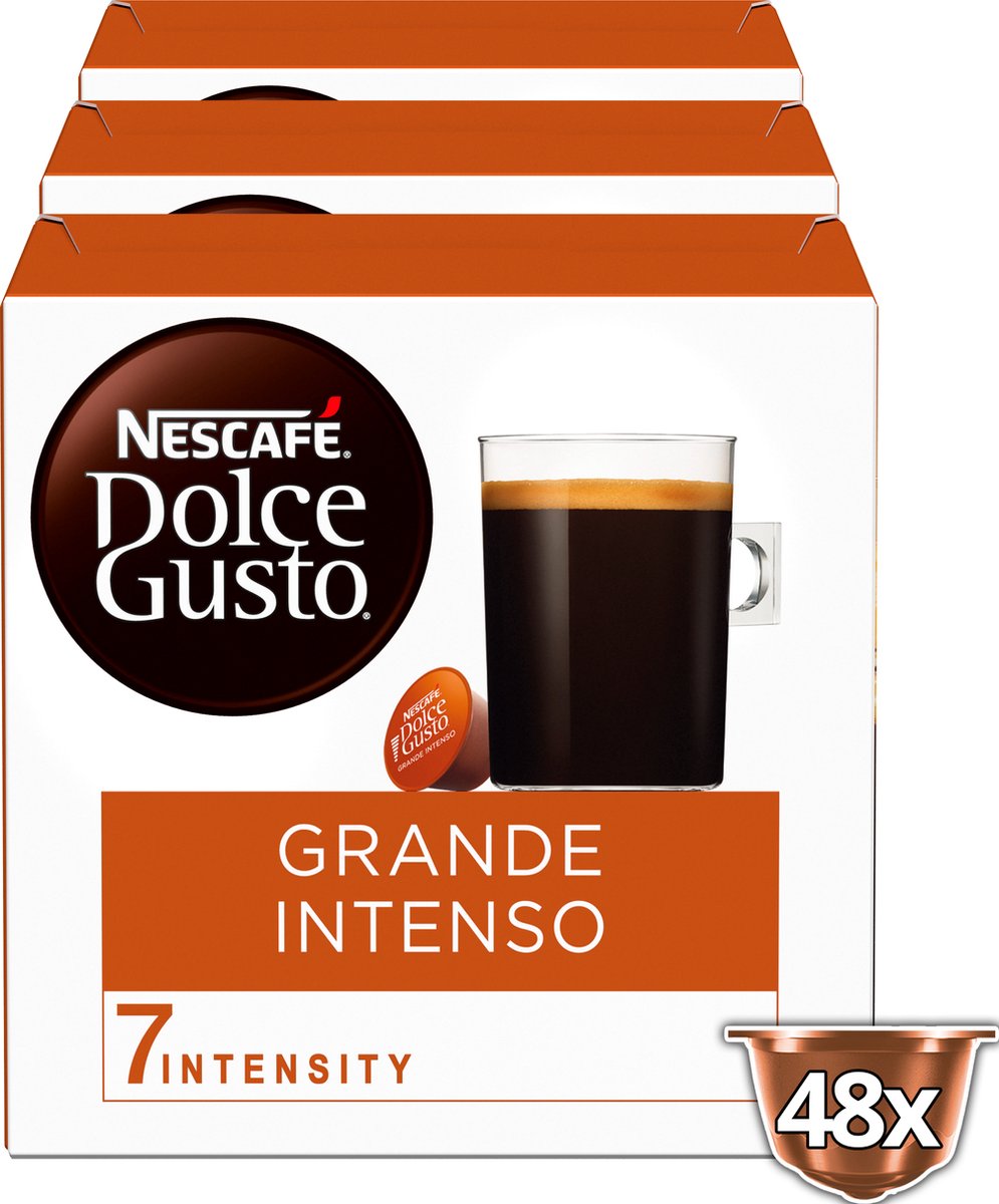 Goedkoopste Nescafé Dolce Gusto Capsules - Grande Intenso - 48 koffiecups
