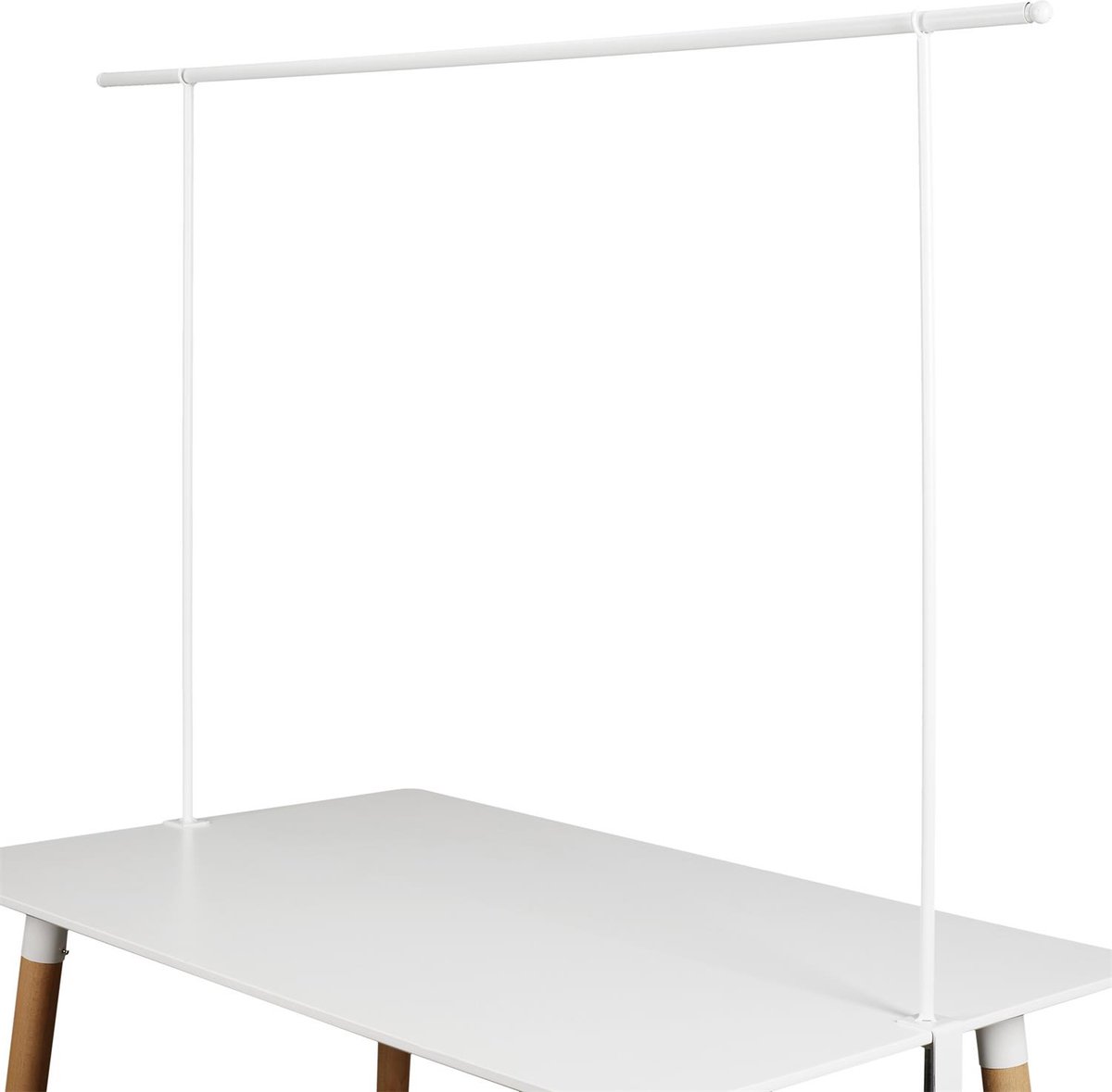 Verstelbare Metalen Tafelklem – 140 tot 250 cm – Decoratieve Tafel Klem – Binnen & Buiten – Tafeldecoratie – Feestdecoratie – Mat Wit