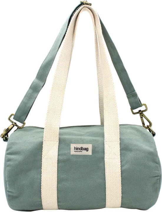 Hindbag weekendtas Simon mini - Mint - Biologisch GOTS katoen