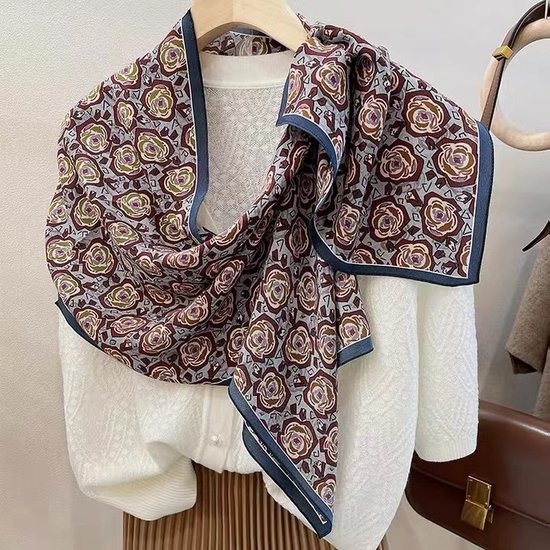 L_150*35 CM Luxe 100% Moerbei zijden Langwerpig Sjaal Voor Vrouwen Cadeauverpakking