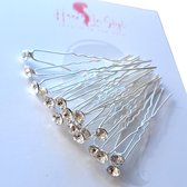Haar in Stijl® Lulu Serie - set van 20 kristallen haarpinnen - haaraccessoires voor feest bruiloft verloving bruidsmode