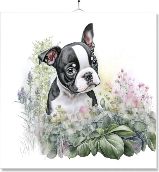 Carrelage Avec Impression | Cadeau d'anniversaire | Cadeau | Chiens | Terrier de Boston