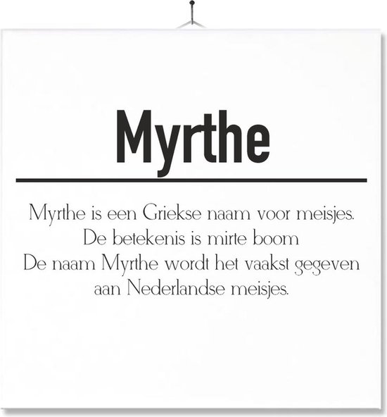 Carrelage Avec Impression | Sens | Présent | Cadeau | Avec nom - Myrthe