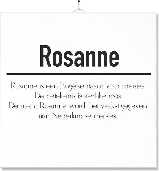 Carrelage Avec Impression | Sens | Présent | Cadeau | Avec nom - Rosanne