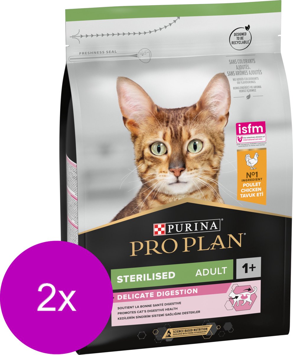 Pro Plan Pro Plan Cat Sterilised Kip - Kattenvoer - 2 x 3 kg