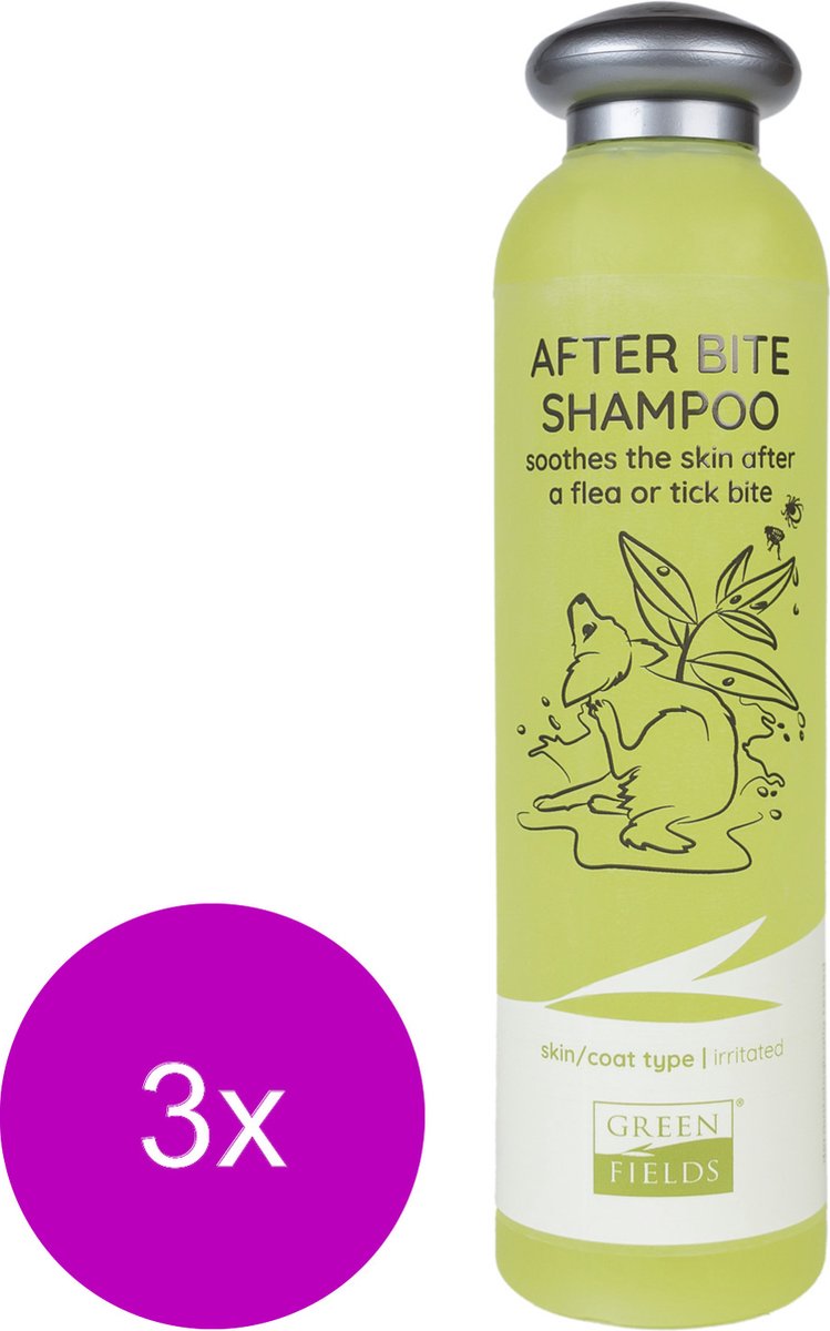 Greenfields Hondenshampoo After-Bite - Hondenvachtverzorging - 3 x 250 ml