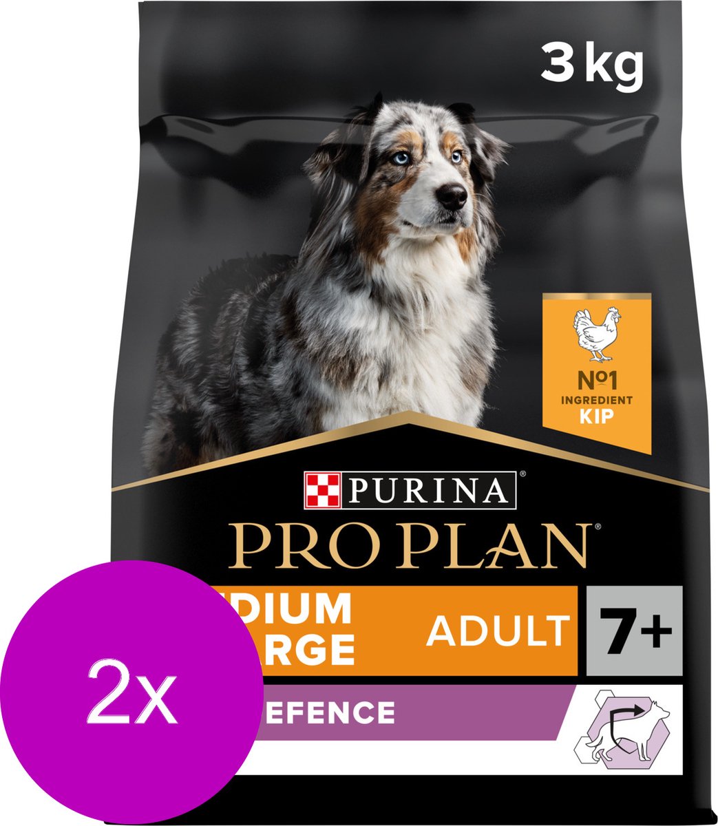 Pro Plan Pro Plan Dog Adult Senior Medium Large - Kip - Hondenvoer - 2 x 3 kg