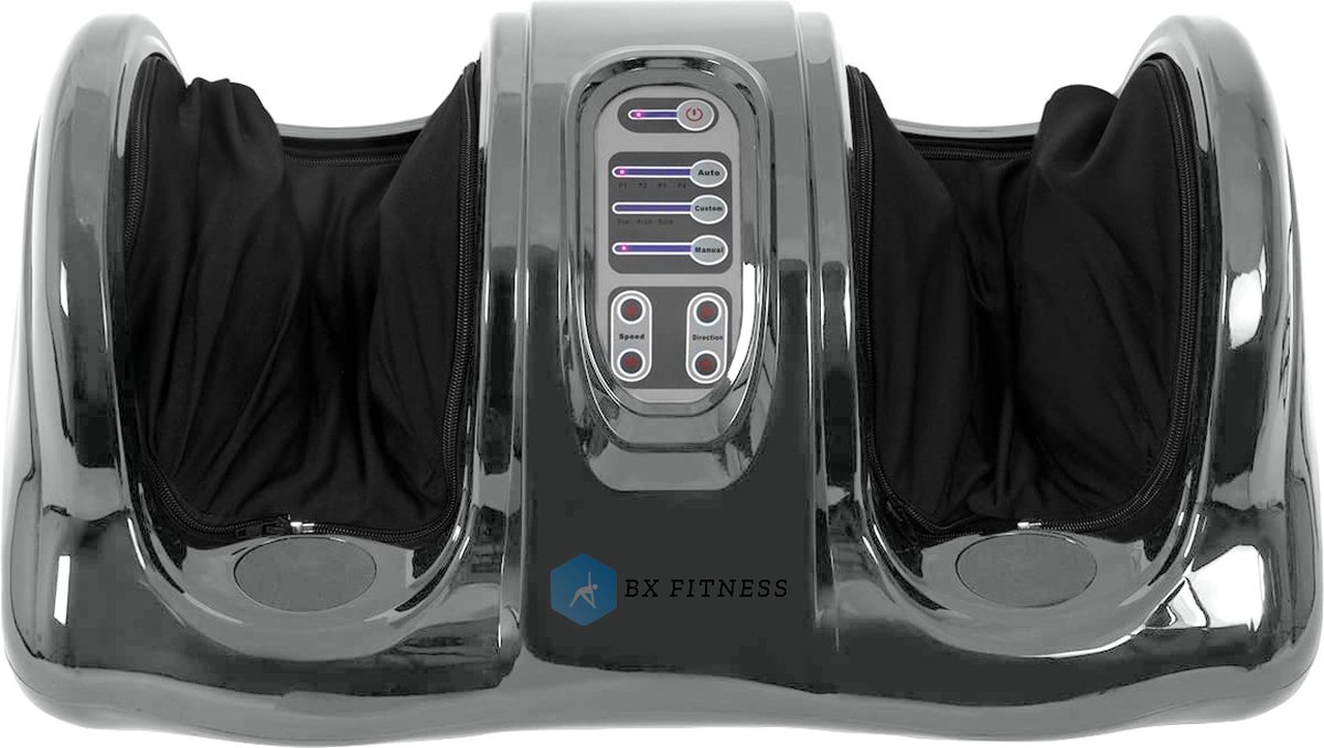 Goedkoopste Voetmassage Apparaat 3D Zilver - Shiatsu Massage - Compressie Massage - Stimuleert de bloedsomloop - Masseert en Ontspant de Voeten - Recover Massage - Merk BX Fitness® - 40 Watt