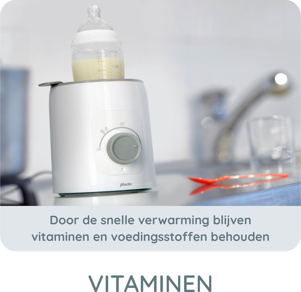 Alecto BW600 - Flessenwarmer met Snelle Opwarming (210W) - Wit thumbnail 3