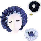 Bonnet de nuit en satin bleu Afabs® / Bonnet pour cheveux / Bonnet en satin pour Cheveux / Bonnet en satin / Bonnet de nuit afro pour dormir