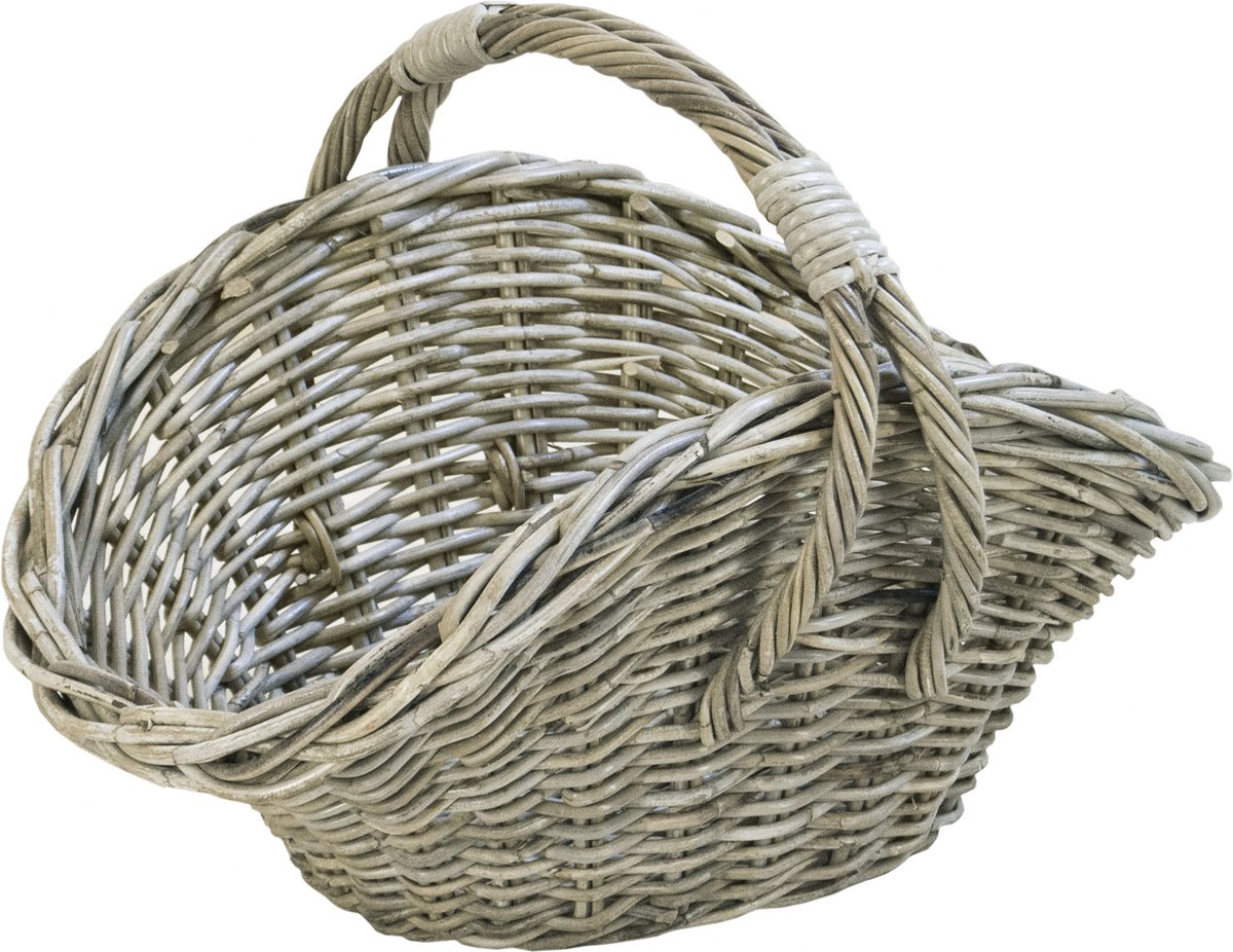 Hengselmand | Boodschappenmand | Oogstmand Germania in Grey Rotan