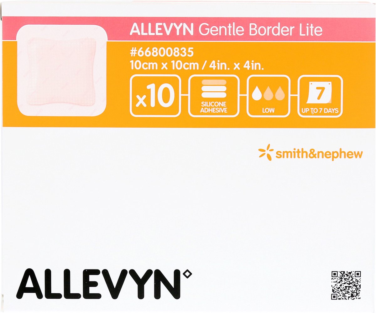 Goedkoopste Allevyn Gentle Border Lite 10,0x10,0cm 10 66800835