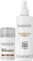 Kapilab Hair Fibers Voordeelset 14 gram - Middenbruin - Keratine haarvezels verbergen haaruitval - Direct meer haar