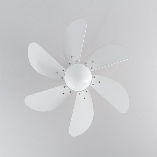 M Ledme - Led-plafondventilator, 72 W, wit, met licht en