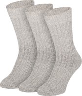 Apollo - Noorse wollen werksokken met badstof zool - Grijs - Maat 43/46 - Werksokken heren - Warme wollen sokken - Werksokken heren 43 46 - Naadloze sokken