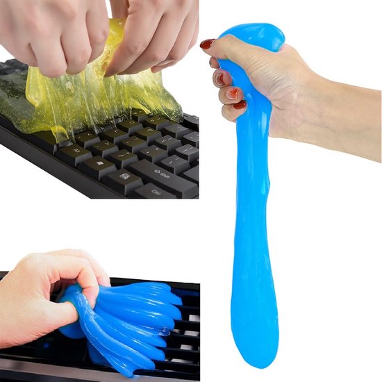 Schoonmaak Gel - Blauw of groen - Toetsenbord - Auto - Schoonmaakgel - Auto Interieur - Schoonmaak Slijm - Car Cleaning Kit - Toetsenbord Schoonmaken - Keyboard Cleaner - MOZY