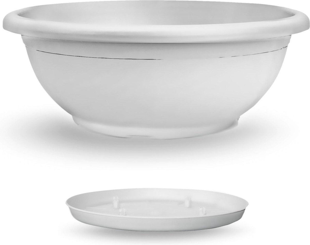 VECA - Schaal Naxos, Ø70cm, H27cm wit
