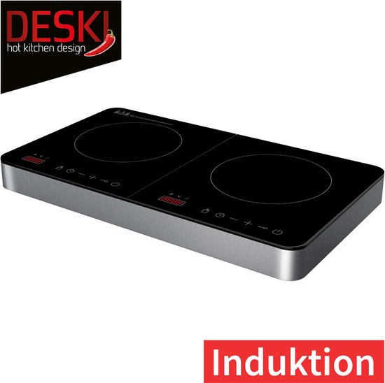 Deski - Plaque de cuisson double induction - avec écran tactile - Plaque de  cuisson 2... | bol