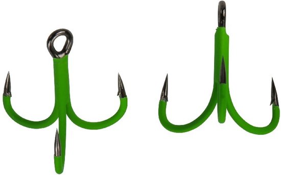 Madcat A-Static Treble 6X - 4/0 - 4st. - Groen van Madcat — afbeelding 2