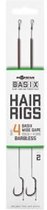 Korda Basix Hair Rigs Wide Gape - Sans ardillon - Bas de ligne - 18lb - Hameçon Taille 8 - Vert