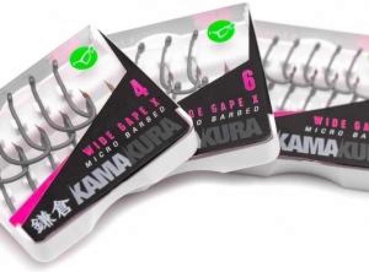 Korda Kamakura Wide Gape X - Haak - Maat 6 - Grijs