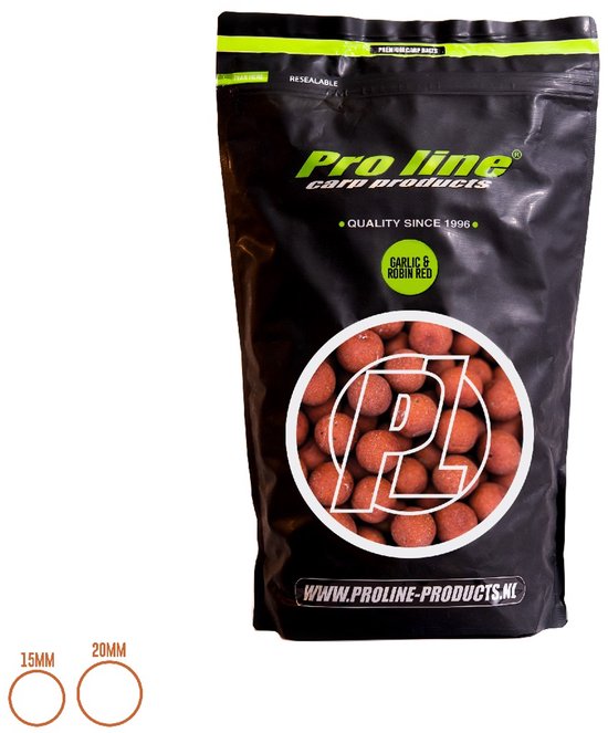 Pro Line Garlic Robin Red - Boilies - 15 mm - 5 kg van Pro Line — afbeelding 3