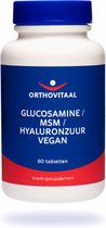 Orthovitaal - Glucosamine/MSM/Hyaluronzuur - 60 tabletten - Glucosamine - vegan - voedingssupplement