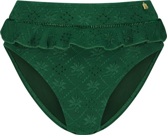 Beachlife Green Embroidery Dames Bikinibroekje - Maat 36