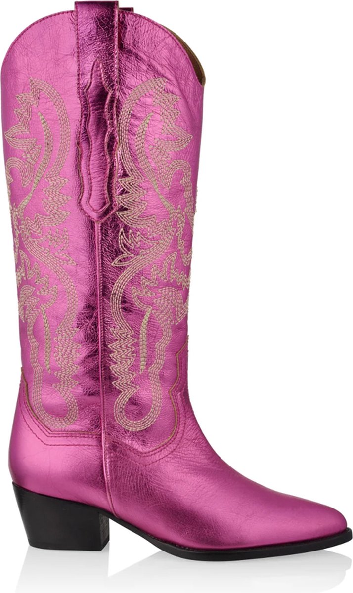 DWRS Metallic Westernboots Tulsa fuchsia maat 38 bol
