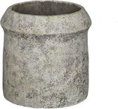 PTMD Nimma Bloempot - 30 x 30 x 30 cm - Cement - Grijs
