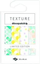 Set Texture Decopatch papier "Color Therapy" hotfoil Limited Edition
