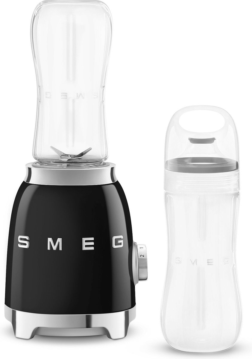 SMEG PBF01BLEU - Personal blender - Zwart - 600 ml - 300W - Jaren '50 | bol