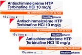 3x Healthypharm Antischimmelcrème HTP Terbinafine HCl 10 mg/g Crème 15 gr