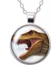 Akyol - Ketting dino | Ketting | Dinosaurus| Dino | Gift | dinosaurus ketting -dinosaurus gift -dino ketting - Cadeau | ketting voor vriend - kerst cadeau - Geluks ketting -Ketting met dino erop -sinterklaas cadeau -kerst cadeau -kerst cadeau ketting