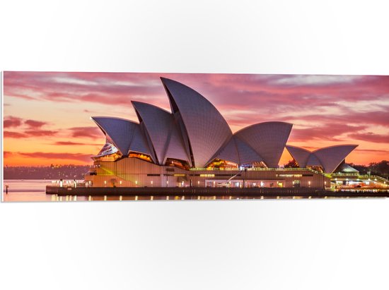 PVC Schuimplaat - Sydney Opera House - Australië - 90x30 cm Foto op PVC Schuimplaat (Met Ophangsysteem)