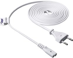 Akyga AK-RD-06A - Stroomkabel - CEE 7/16 naar IEC C7 - 1.5 m - Wit