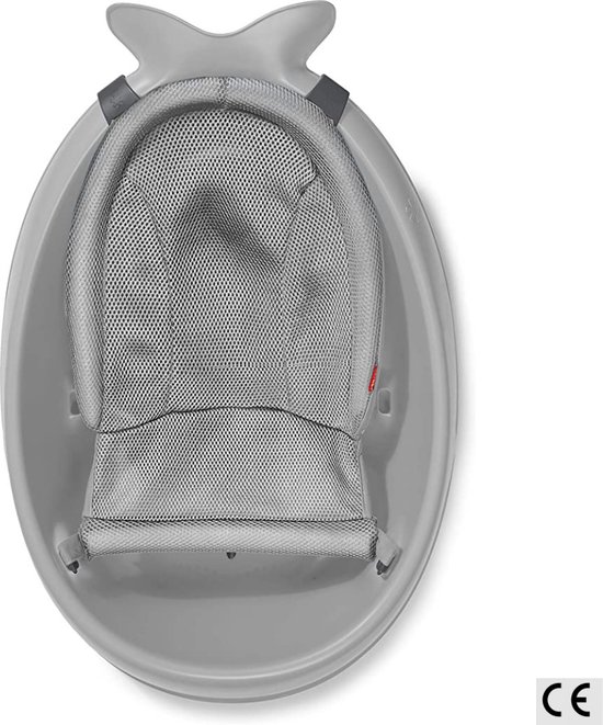 Baby Badkuip - Baby - Badkuip - Badzitje - Verzorging - Hygiene - Veiligheid - 3 Standen - antislip - Badkamer voor Baby's - Grijs van Luvion — afbeelding 4