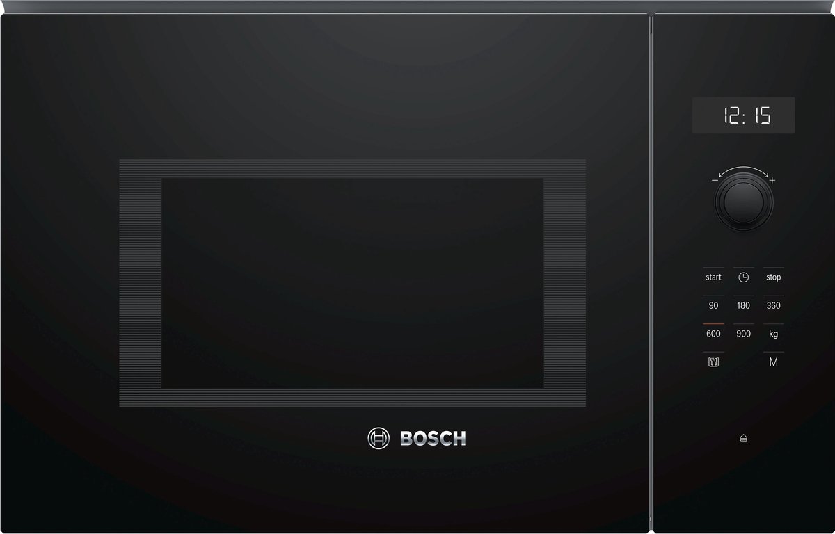 Bosch BFL554MB0 - Serie 6 - Inbouwmagnetron - 25 l - 900 W - Eenvoudig te reinigen: hydrolyse - Zwart