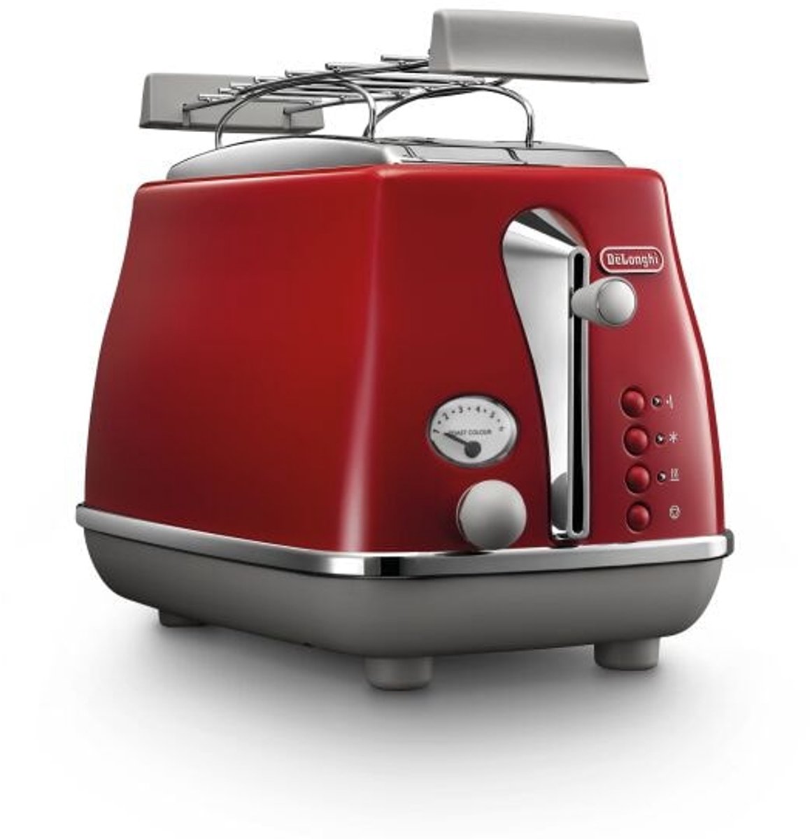 De’Longhi Icona Capitals 6 2 snede(n) 900 W Rood