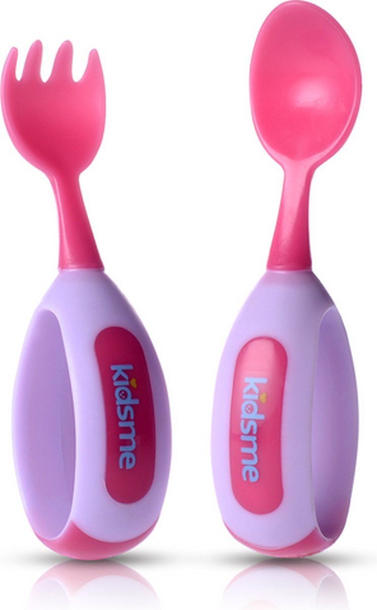 Kidsme 9853-LA peuterbestek Peuter bestekset Lavendel, Roze Kunststof