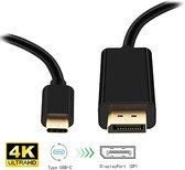 Dr. Wonder USB C naar DP Kabel - 4K@60Hz - DisplayPort - 1.8 meter - Zwart