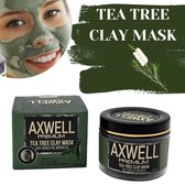 Axwell Tea Tree Zuiverend Masker - Desinfecterend en kalmerend - Gezichtsmasker voor alle huidtypes - Tegen puistjes - pukkels - onzuiverheden en mee-eters
