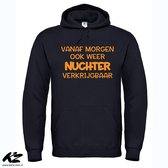 Klere-Zooi - Morgen Ook Weer Nuchter [Oranje Editie] - Hoodie - XL