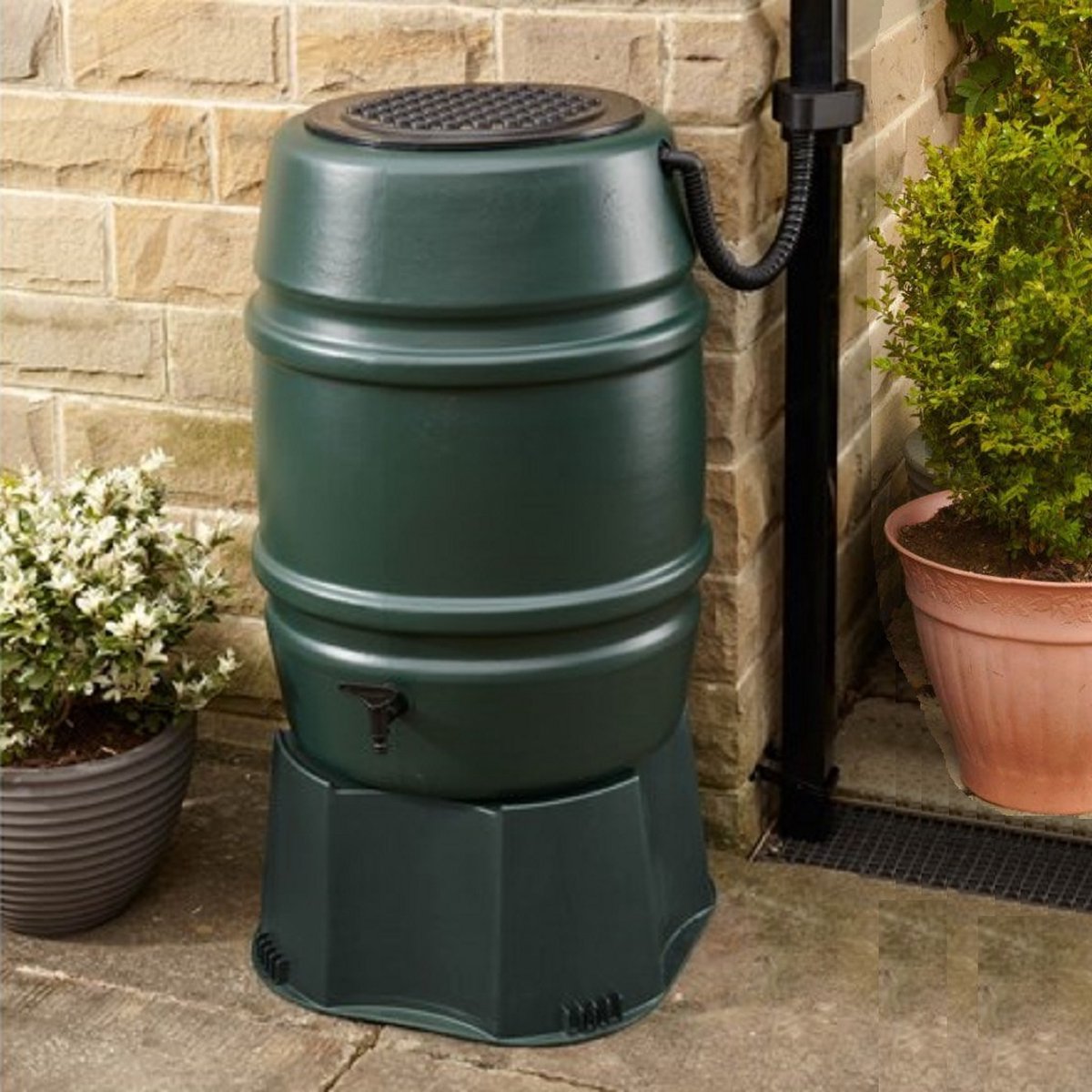 Harcostar Récupérateur d’eau de pluie - 168 l - Vert