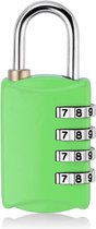 UNRL® Hangslot met cijferslot - 4-cijfer slot - Reisslot - Gymlocker - Hangslot (54x23mm) - Groen