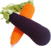 Sustenia - Crochet - Groente set van 2 - Decoratie voor aan tafel - 100% ambachtelijk katoen