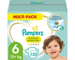Pampers Premium Protection Luiers - Maat 6 (13+ kg) - 120 stuks - Multi-Pack